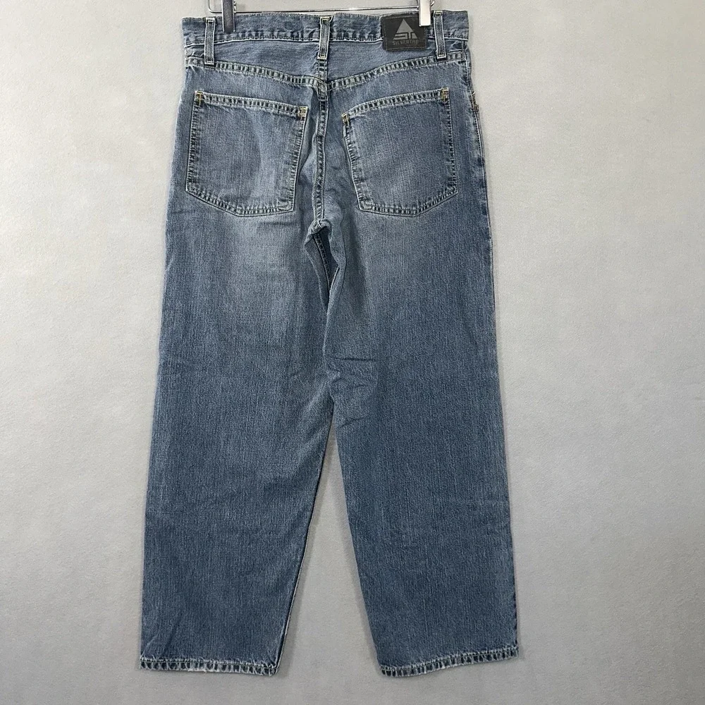 Vtg Levi's Y2K Silvertab Baggy Denim Blue Jeans Skater Skate Men's Fits 31x29